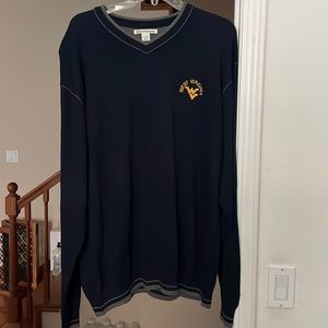 West Virginia Mountaineer V-neck sweater